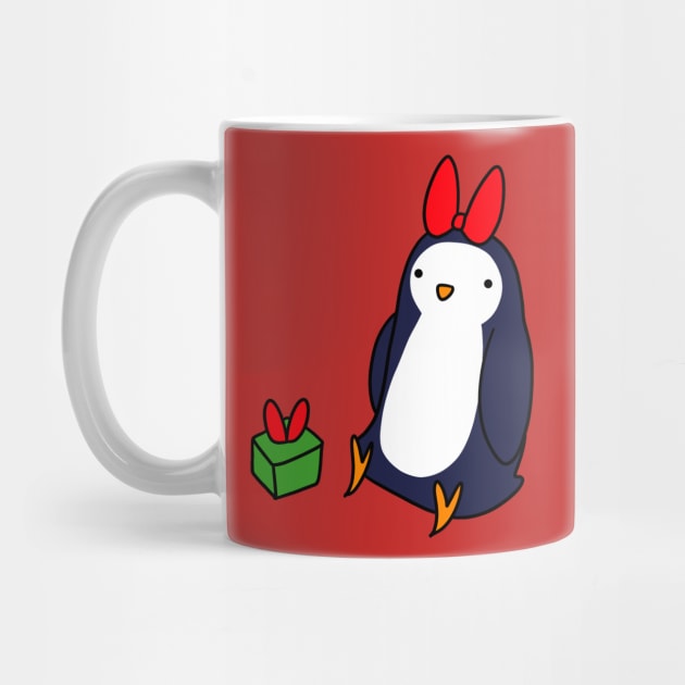 Christmas Gift Penguin by saradaboru